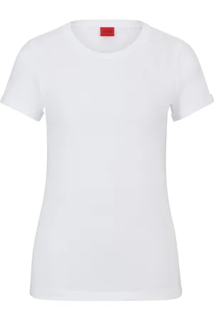 HUGO BOSS Camiseta slim fit en algodón con logo estampado en la espalda