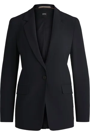 HUGO BOSS Chaqueta regular fit en crepé resistente a las arrugas
