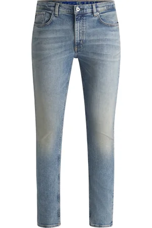 HUGO BOSS Jeans extra slim fit de denim elástico azul lavado a la piedra