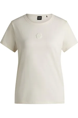 HUGO BOSS Camiseta de algodón mercerizado con monograma Double B