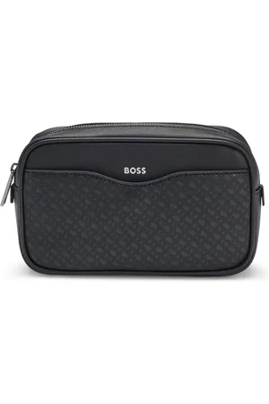 HUGO BOSS Riñonera con estructura y estampado de monograma