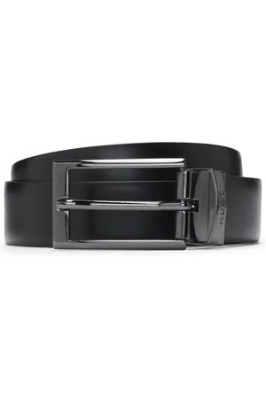 HUGO BOSS Cinturón reversible de piel con trabilla de la marca