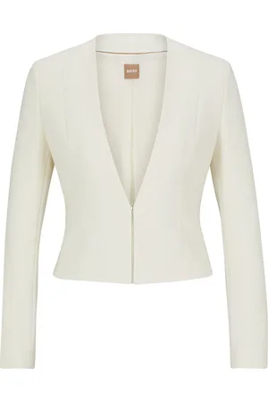 HUGO BOSS Chaquetilla slim fit con un diseño sin cuello