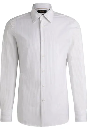 HUGO BOSS Camisa slim fit en algodón a rayas