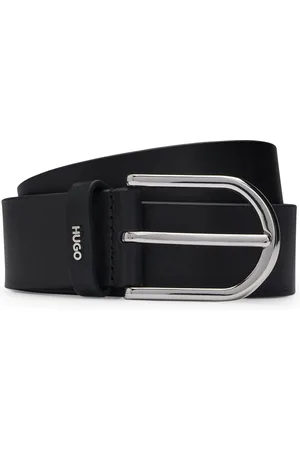 HUGO BOSS Cinturón de piel con las letras del logo en la trabilla