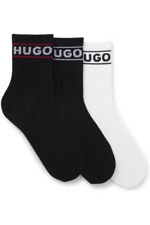 HUGO BOSS Paquete de tres pares de calcetines cortos con logo