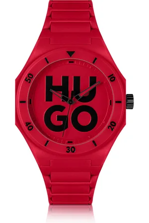 HUGO BOSS Reloj con correa de silicona tonal
