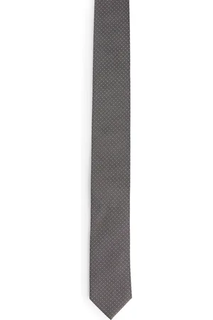 HUGO BOSS Corbata de mezcla de seda con microlunares de jacquard