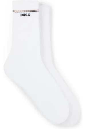 HUGO BOSS Paquete de 2 pares de calcetines cortos con detalles de logos