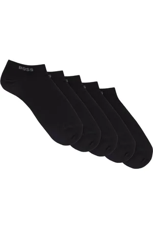 HUGO BOSS Paquete de cinco pares de calcetines a la altura del tobillo con detalles de logo