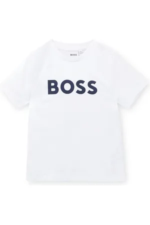 HUGO BOSS Camiseta para niños en algodón con logo estampado