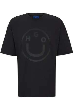 HUGO BOSS Camiseta oversize fit de algodón con logo de la nueva temporada