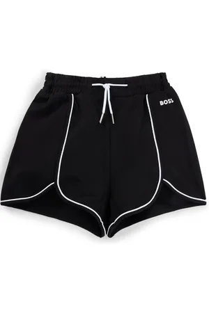HUGO BOSS Shorts para niños en tejido elástico con ribetes y logo