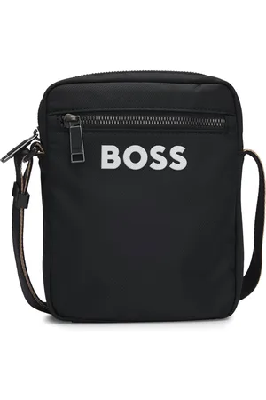 HUGO BOSS Bolso de bandolera con logo en contraste y correa con raya de la marca