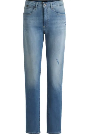 HUGO BOSS Vaqueros slim fit de denim elástico azul lavado