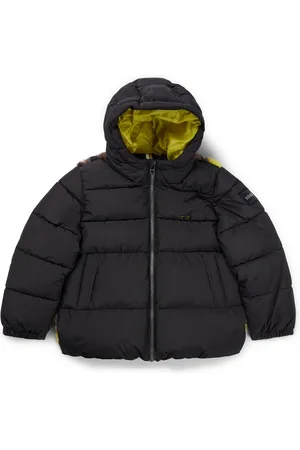 HUGO BOSS Chaqueta con capucha y sherpa de camuflaje en la espalda para niños