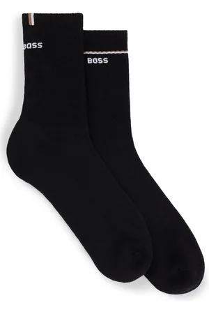 HUGO BOSS Paquete de 2 pares de calcetines cortos con detalles de logos