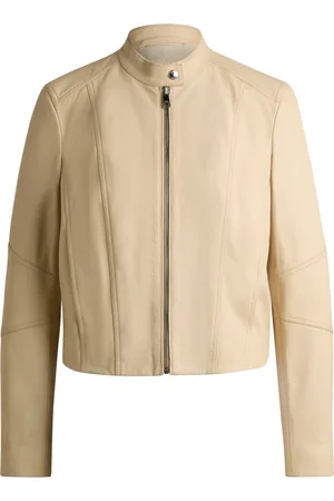 HUGO BOSS Cazadora regular fit en piel granulada