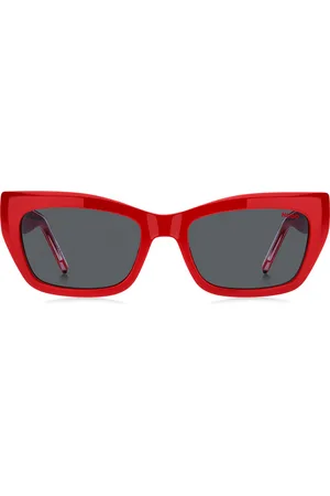 HUGO BOSS Gafas de sol de acetato con patillas diseñadas a capas