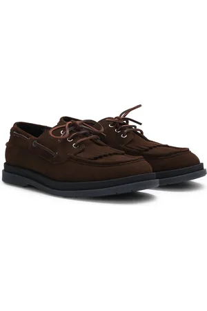 HUGO BOSS Mocasines de ante con detalle de flecos