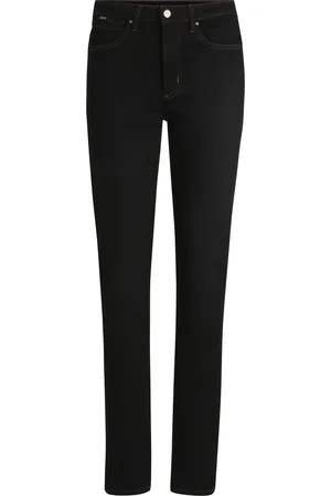 HUGO BOSS Vaqueros slim fit negros en tejido vaquero elástico