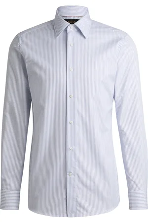 HUGO BOSS Camisa slim fit en algodón a rayas