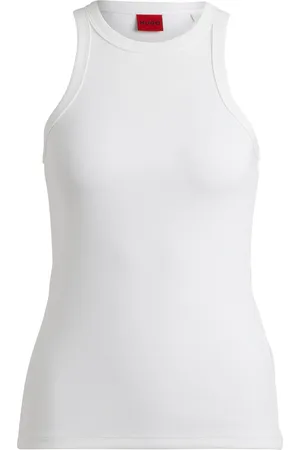 HUGO BOSS Camiseta de tirantes slim fit en mezcla de algodón elástico