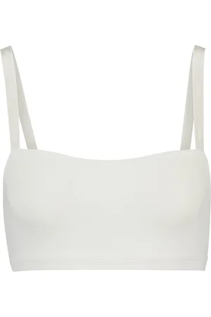 HUGO BOSS Bralette de punto elástico con tirantes de la marca