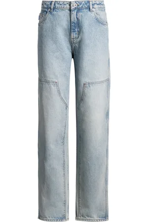 HUGO BOSS Jeans baggy fit de denim rígido azul