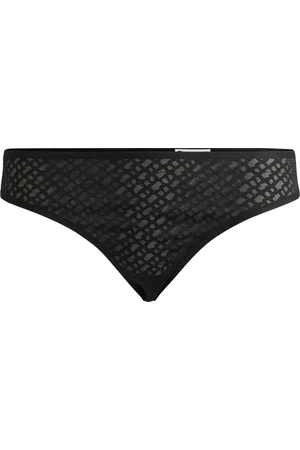 HUGO BOSS Braguitas de encaje con monograma y detalle del logo