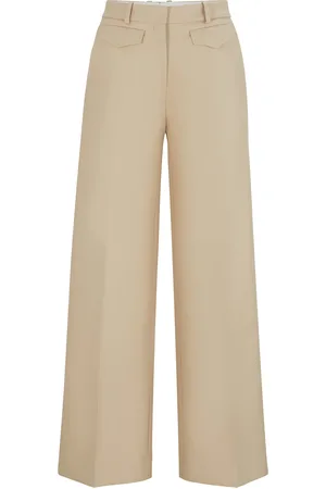 HUGO BOSS Pantalones relaxed fit de algodón