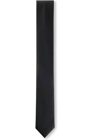 HUGO BOSS Corbata de mezcla de seda en tejido liso