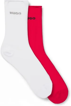 HUGO BOSS Paquete de 2 pares de calcetines cortos con detalles de logo