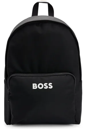 HUGO BOSS Mochila con correa ajustable y logo en contraste