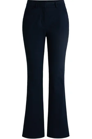HUGO BOSS Pantalones acampanados en algodón elástico cepillado