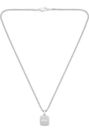 HUGO BOSS Collar de cadena con colgante reversible
