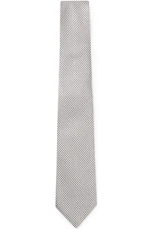 HUGO BOSS Corbata confeccionada en Italia en jacquard de seda con dibujo