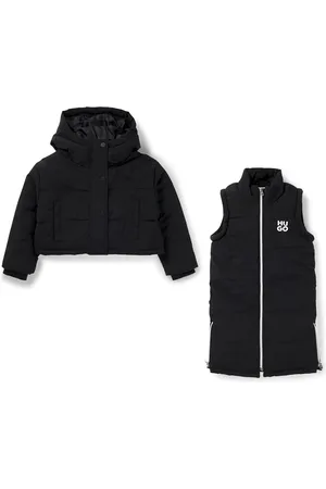 HUGO BOSS Chaqueta acolchada tres en uno para niños con detalles de logo