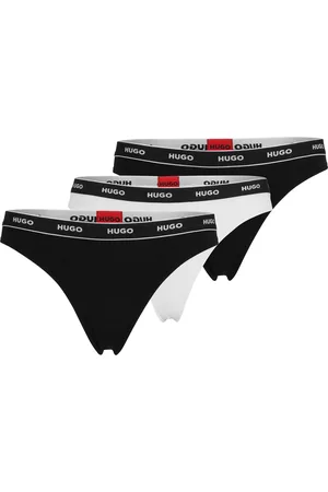 HUGO BOSS Paquete de tres tangas con cintura de la marca