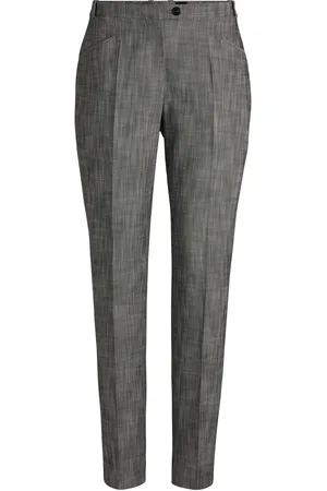 HUGO BOSS Pantalones relaxed fit de tejido sharkskin elástico jaspeado
