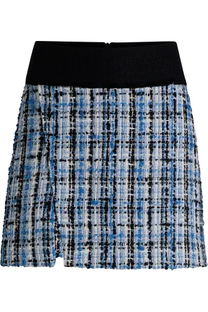 HUGO BOSS Minifalda en tweed multicolor