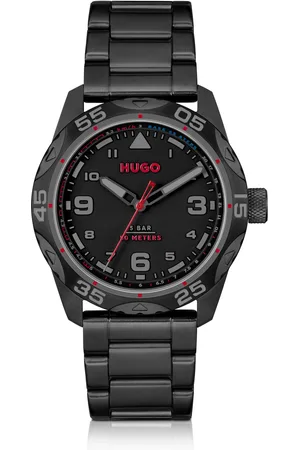 HUGO BOSS Reloj chapado en con pulsera de eslabones