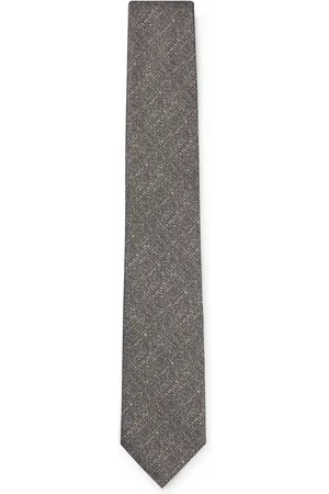 HUGO BOSS Corbata en jacquard de seda confeccionada en Italia con efecto mouliné