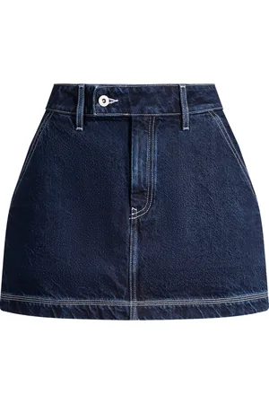 HUGO BOSS Minifalda de denim con costuras en contraste