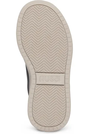 HUGO BOSS Deportivas para niños en mezcla de materiales con apliques de piel de napa