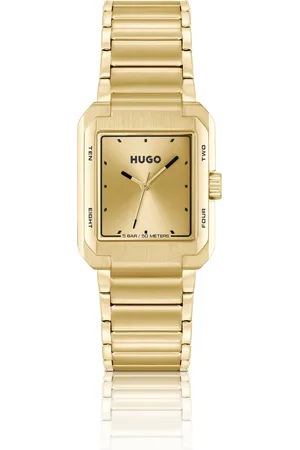 HUGO BOSS Reloj en tono dorado con pulsera de eslabones