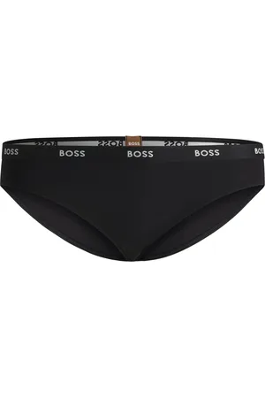 HUGO BOSS Braguitas de punto elástico con logo en la cintura