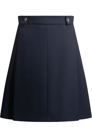 HUGO BOSS Falda plisada con botones en la cintura
