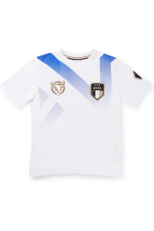 HUGO BOSS Camiseta para niños con ilustración en tono degradado y detalles de logotipo