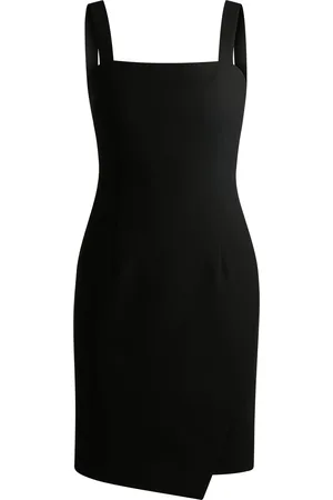 HUGO BOSS Vestido entallado con tirantes gruesos